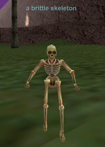 a brittle skeleton