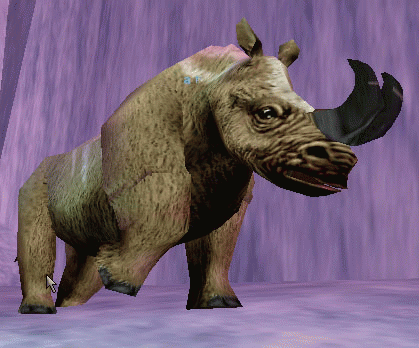 a brontotherium