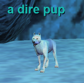 a dire pup
