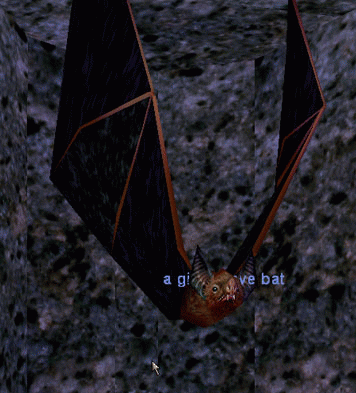 a giant cave bat