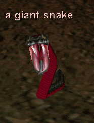 a giant snake