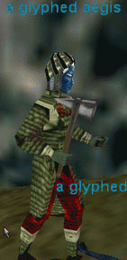 a glyphed aegis