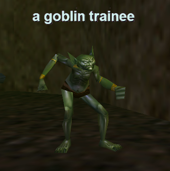 a goblin trainee