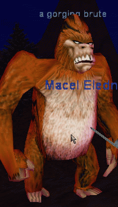 a gorging brute