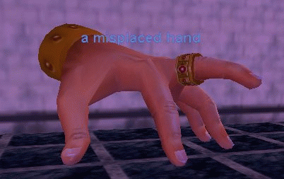 a misplaced hand