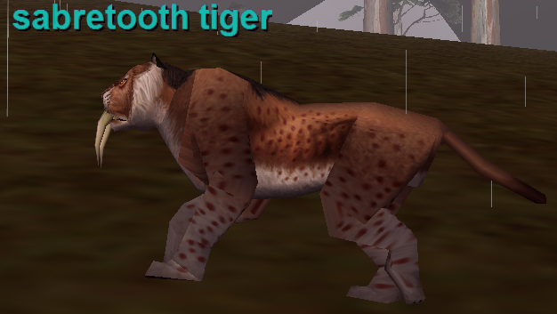 a sabertooth tiger