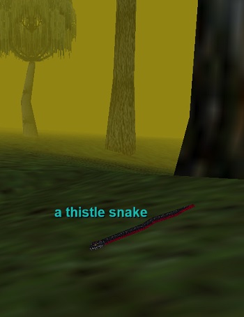 a thistle snake