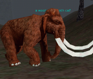 a wooly mammoth calf