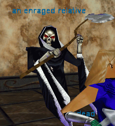 an enraged relative