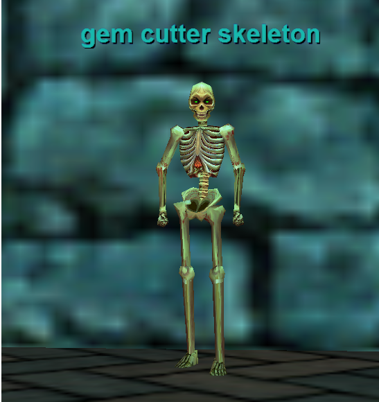 gem cutter skeleton