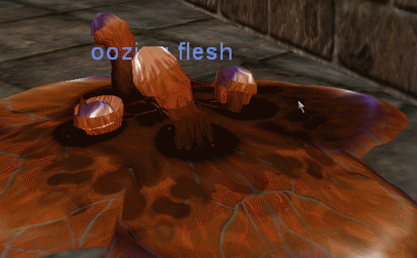 oozing flesh