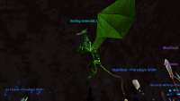 a glimmering emerald drake