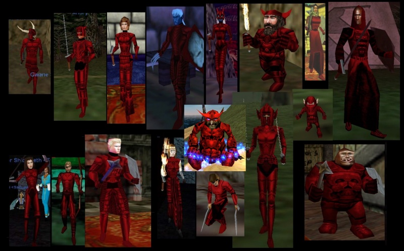 Rubicite armor for various races